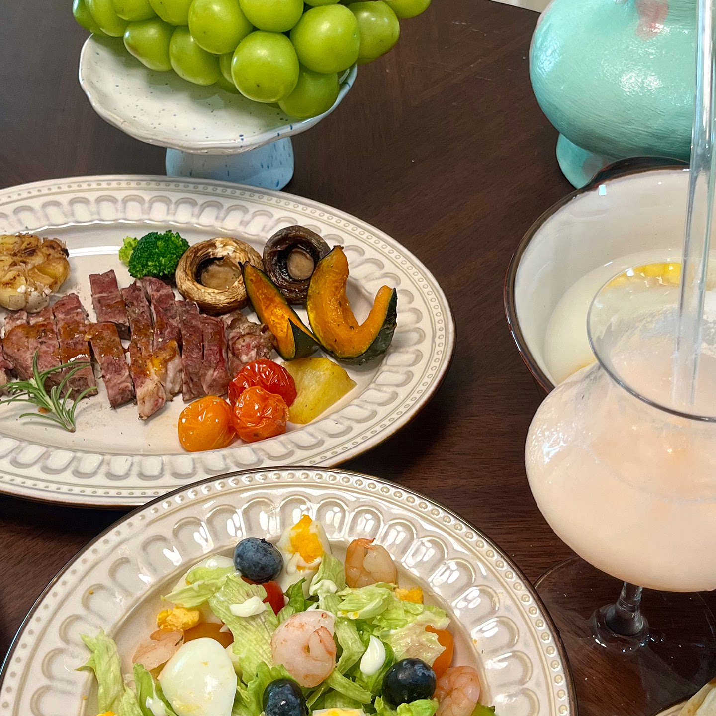 釉下彩2026新款碗碟套装家用法式复古高级感餐具乔迁新居礼物碗具