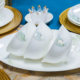 Yunzhihe underglaze color high temperature tableware and dishes set