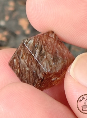 天然黑金超七水晶方糖单珠 正方形边缘光滑不膈手DIY女款手工配件