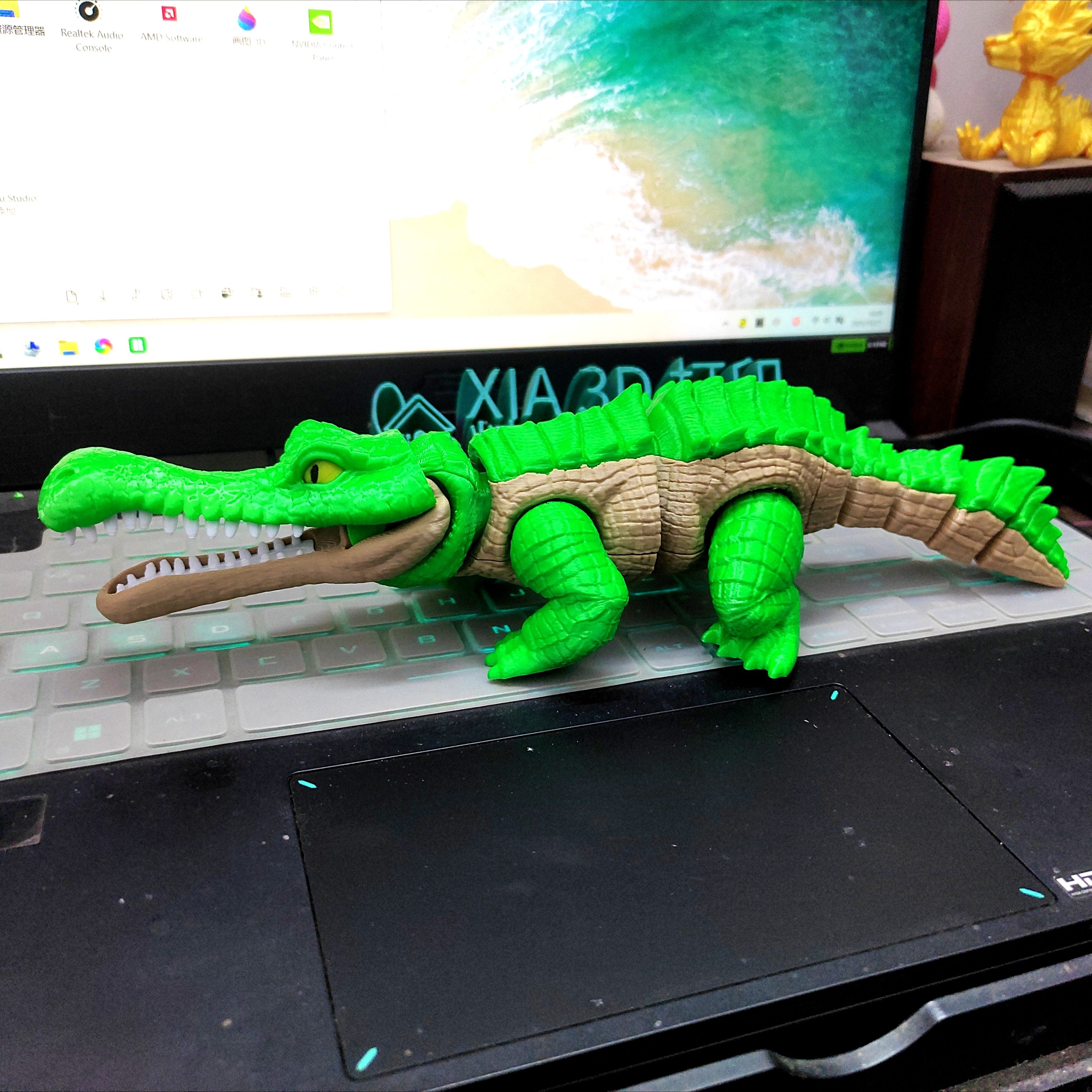 3d打印玩具史前巨鳄大鳄鱼恐龙仿真模型活动摆件手办儿童生日礼物,淘宝优惠券,粉丝福利购,淘宝优惠卷