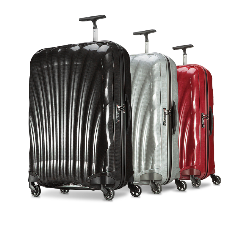 Samsonite/新秀麗拉桿箱V22 輕盈時尚貝殼箱萬向輪密碼行李箱28寸