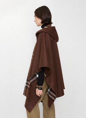 【24期免息】BURBERRY 羊绒连帽斗篷 81152641
