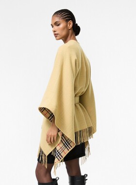 羊毛Tay斗篷BURBERRY