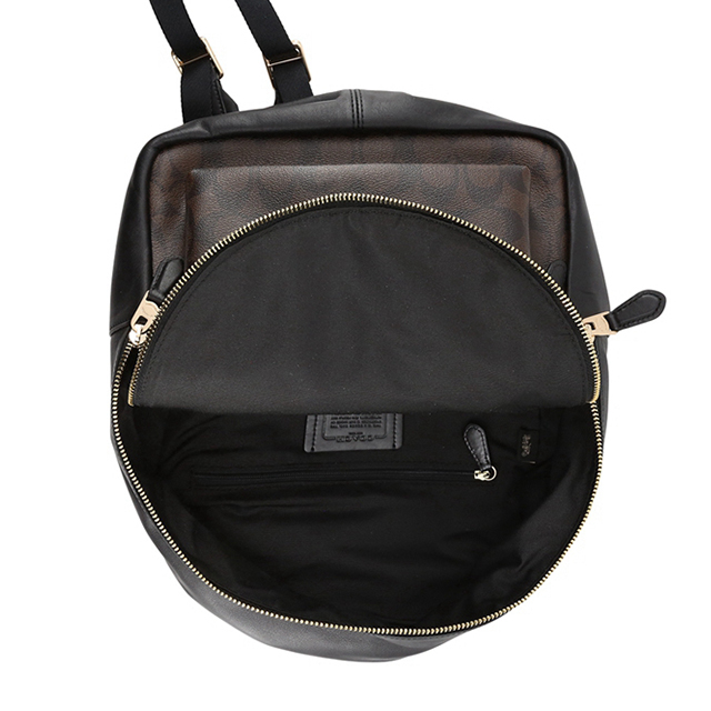 客邻尚品海外旗舰店COACH/蔻驰包包奥莱款中号女士PVC配皮双肩背包322001