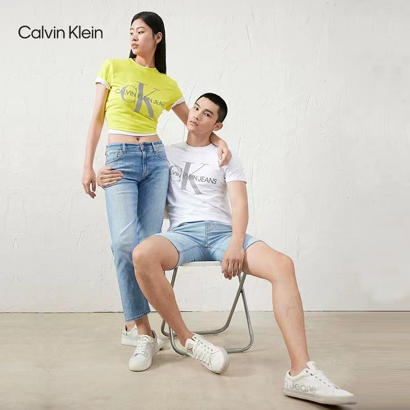 calvin klein / ck情侣款烫金t恤 客邻尚品海外T恤