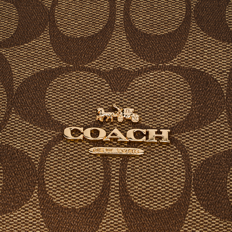 客邻尚品海外旗舰店COACH/蔻驰新款女士老花斜挎手提包贝壳包正品女包包时尚单肩包2