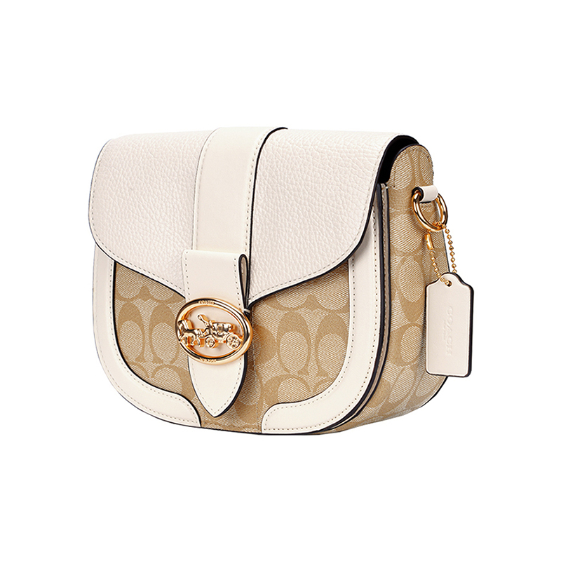 客邻尚品海外旗舰店【直播推荐】COACH/蔻驰女包新款马车金属单肩斜挎酒神方包马鞍包1