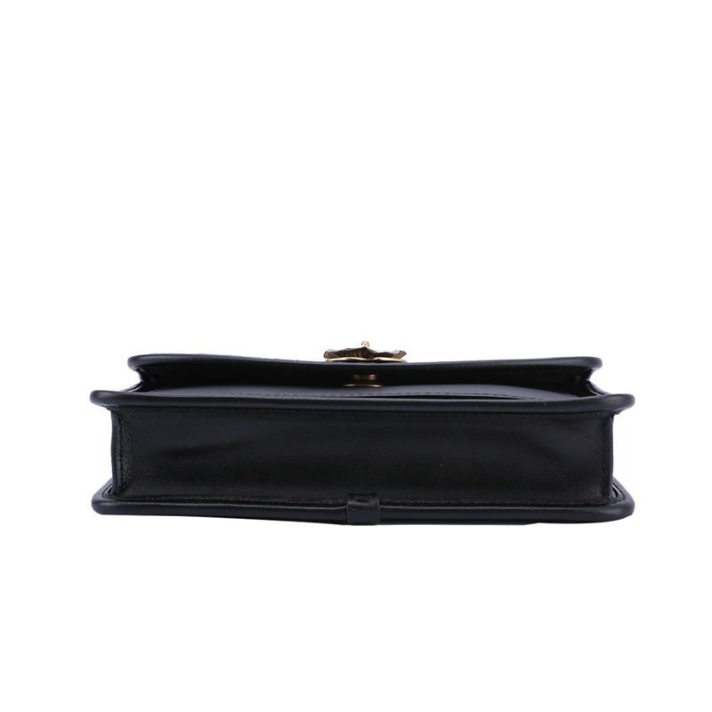 客邻尚品海外旗舰店COACH/蔻驰专柜款女士迷你翻盖单肩斜挎牛皮旋锁链条小方包2