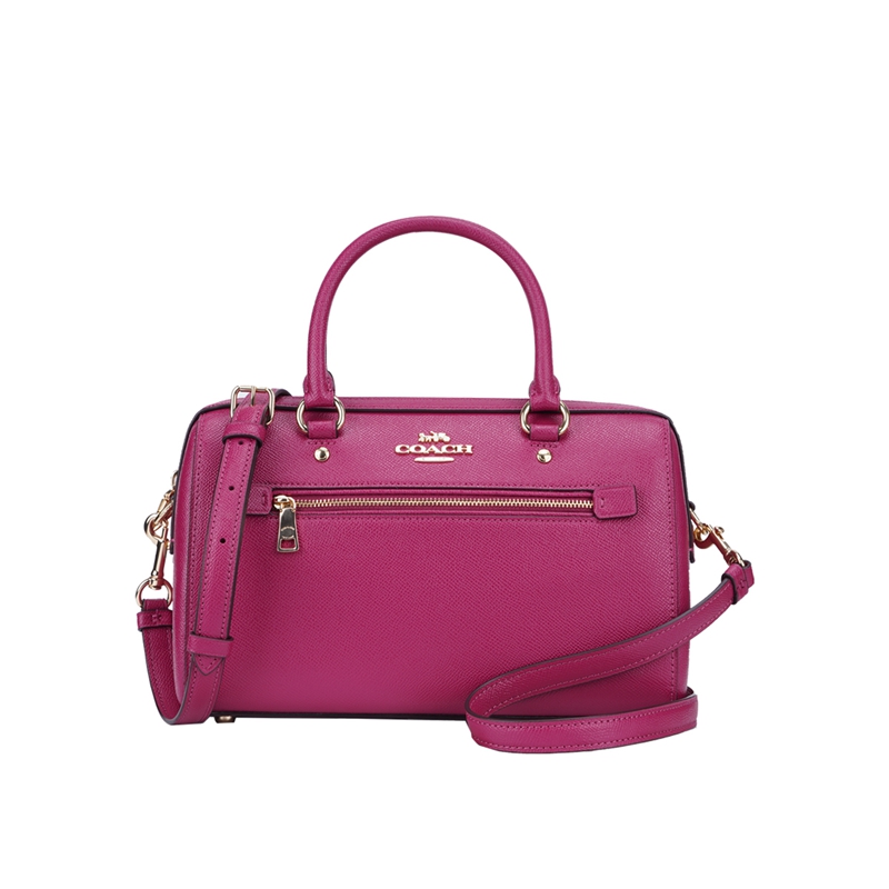客邻尚品海外旗舰店COACH/蔻驰年大牌秋冬新款女士纯皮单肩斜挎手提波士顿水桶包0