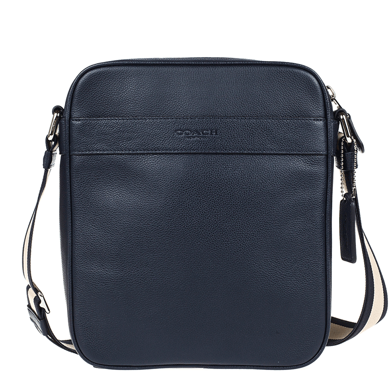 客邻尚品海外旗舰店COACH/蔻驰包包奥莱款小号男士皮质单肩斜挎包商务竖版方包547823