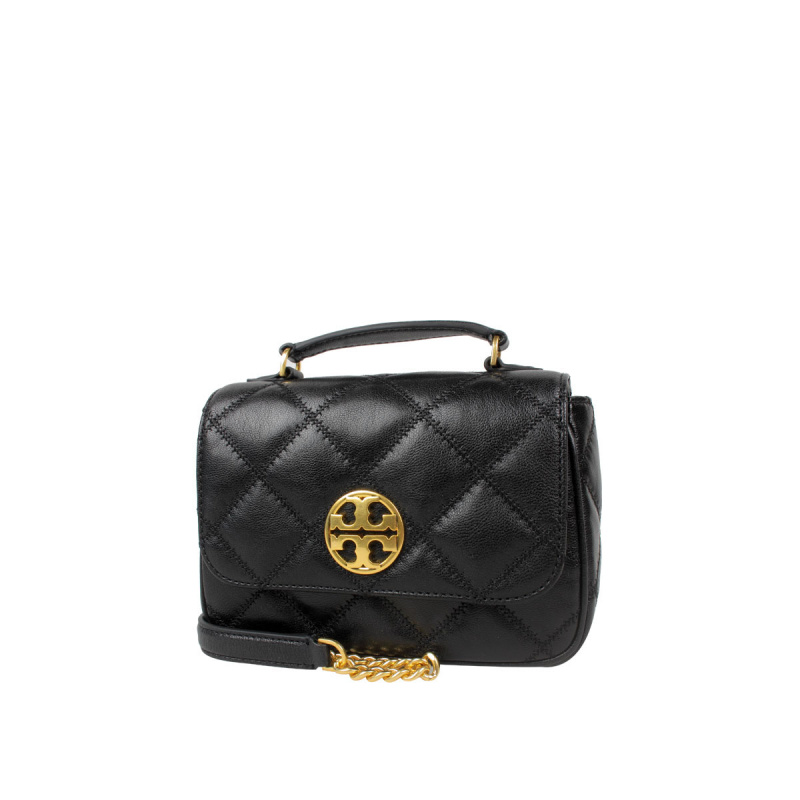 Tory Burch/汤丽柏琦WILLA菱格绗缝mini女士手提斜跨包 87861 - 图0