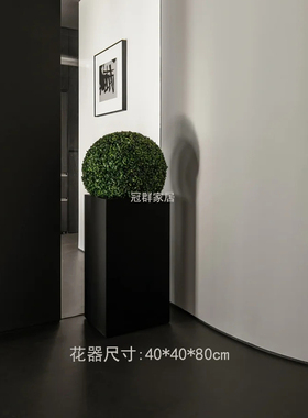 落地花器店售楼处酒店装饰草球