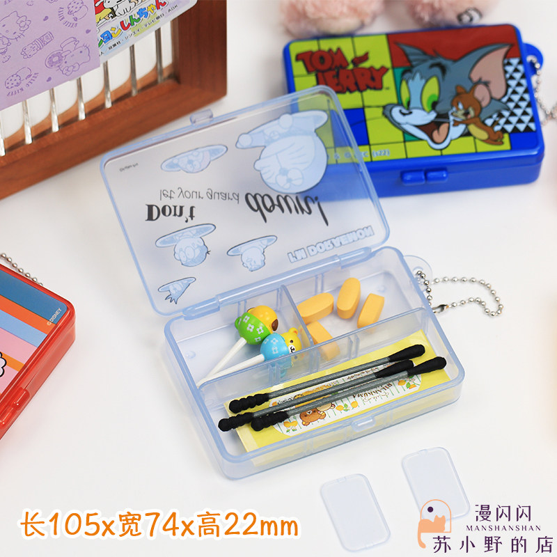 日本正品维尼玩具总动员机器猫SKATER牙线棉签创口贴便携小收纳盒,淘宝优惠券,粉丝福利购,淘宝优惠卷