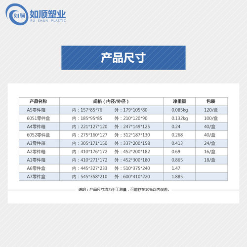 斜口零件盒组合式A1-A5塑料盒放螺丝的塑料盒分类合物料收纳盒 - 图2