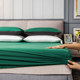 ins simple pure cotton bed cover single piece cotton solid color Simmons mattress protective cover 1.5 meters dust cover bed cover