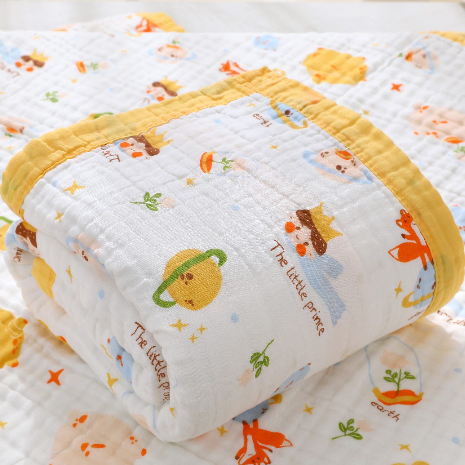 【婴幼儿浴巾】A类六层纯棉纱布儿童盖毯宝宝洗澡裹巾婴童毛巾被,淘宝优惠券,粉丝福利购,淘宝优惠卷