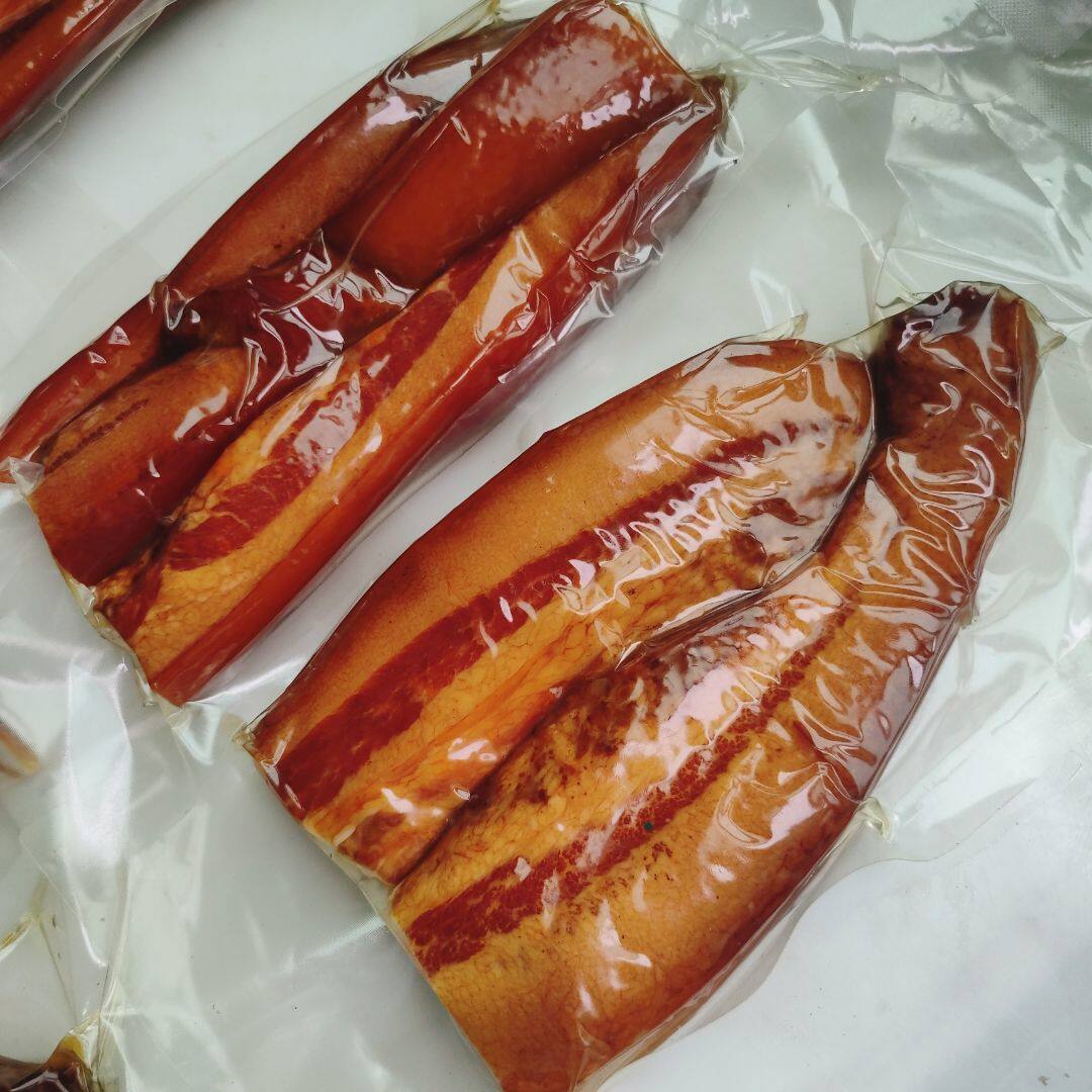 湖南偏肥腊肉土特产腊肉烟熏腊味土猪肉500g真空包装腊肉