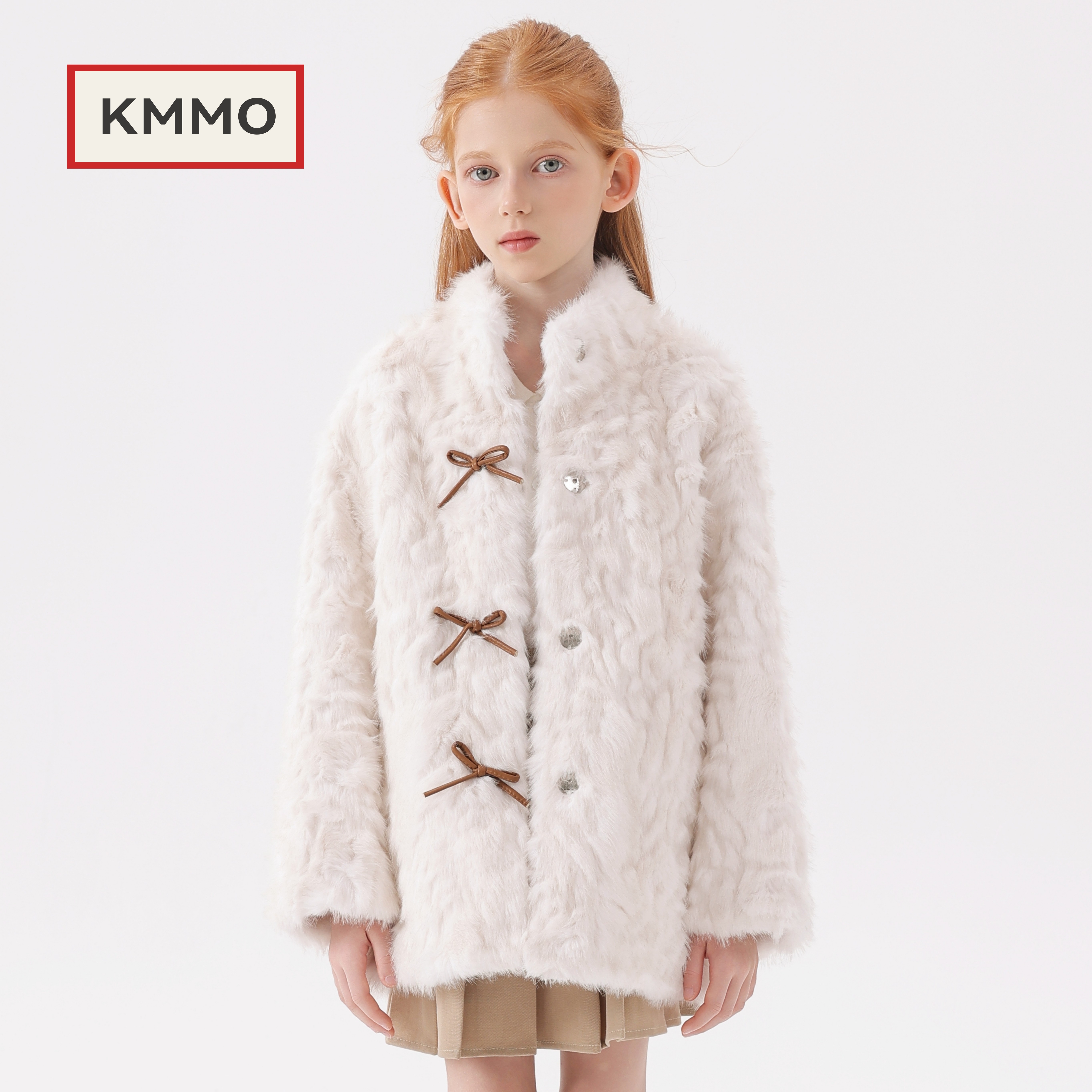 KMMO儿童皮草外套2025冬季新款环保小湖羊皮毛一体童装女童毛大衣,淘宝优惠券,粉丝福利购,淘宝优惠卷