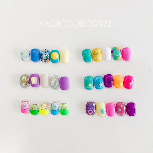 MagicColornail 12 цветовая бутылка -загруженная цветовая клей Корейский стиль флуоресцентный цвет
