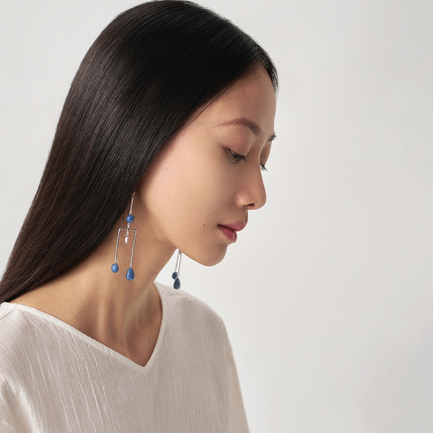 SUDROV素觉2025新款轻奢高级感小众长耳环宝石耳钉耳饰珍珠耳坠女,淘宝优惠券,粉丝福利购,淘宝优惠卷