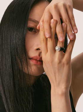 SUDROV素觉高级感马贝黑玛瑙戒指