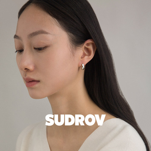 SUDROV素觉耳环 简约设计感不规则个性耳钉耳饰女潮耳坠耳扣 - 图2