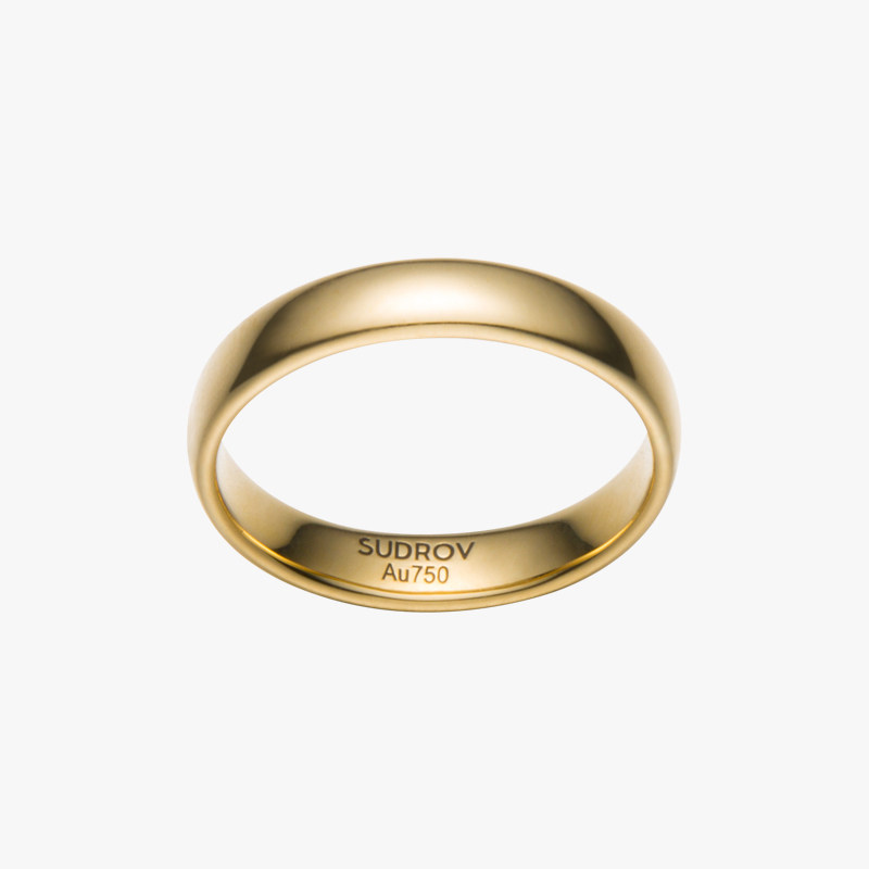 SUDROV Sujue Light Luxury 18K Gold Tail Ring