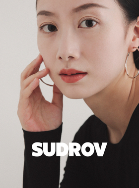 SUDROV素觉设计感925银大耳圈