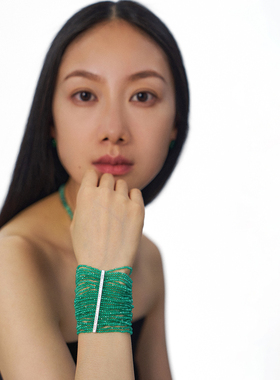 SUDROV素觉小魔女系列绿玛瑙手链