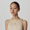 Sujue 2024 new minimalist design high-end 18K gold ring temperament light luxury ring for women
