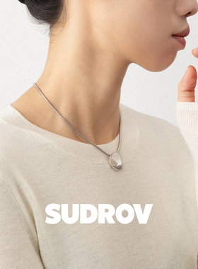 SUDROV素觉s925手工硬币吊坠项链