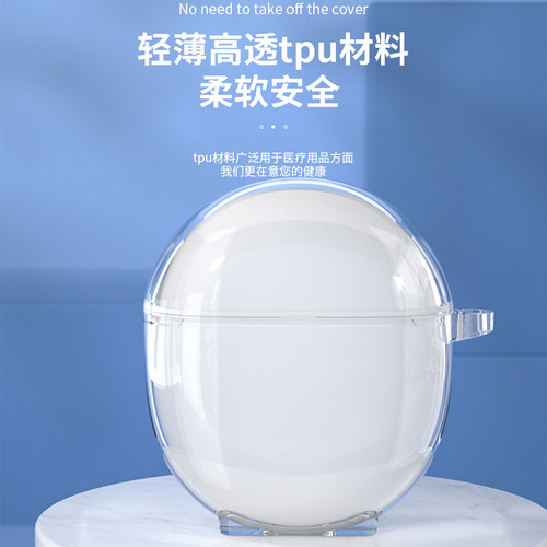 适用OPPO Enco R2保护套OPPOEncoR耳机套真无线蓝牙耳机保护壳卡通创意软壳encor充电仓盒防摔潮软壳透明可爱 - 图0