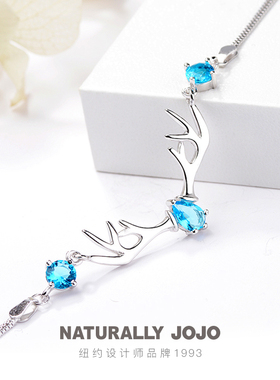 一鹿有你纯银手链女森系闺蜜手饰