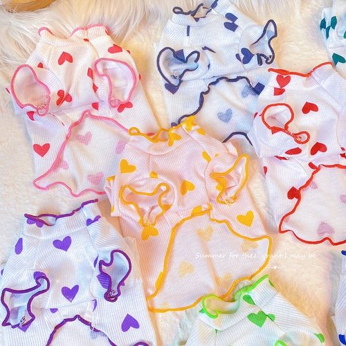 Y · H Чистое желание в летнем тонком, поли -цвете, рукавиц чистый ватный ватный ватный жилет, безволочная одежда для кошачьего кошачьего