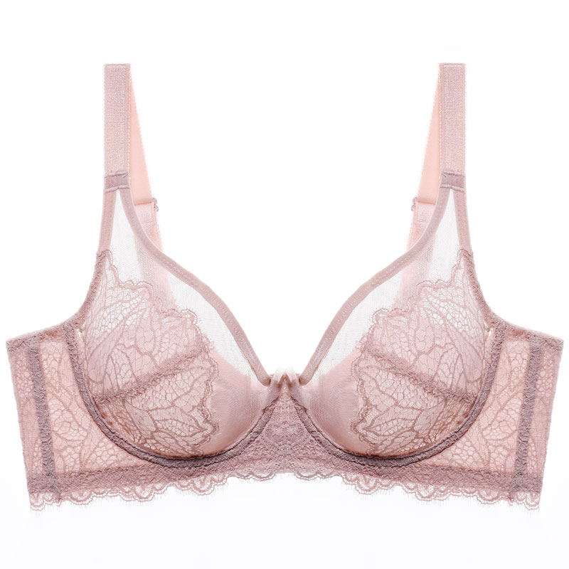 薄款超薄大胸显小胖mm聚拢钢圈文胸 朵凡妮文胸