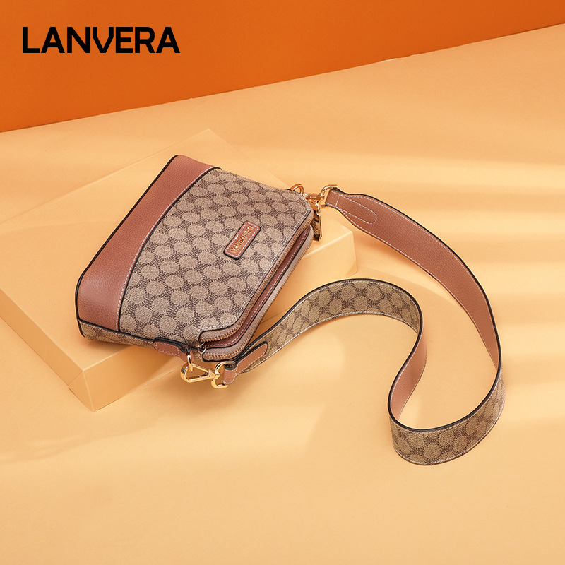 lanvera旗舰店LANVERA女士包包新款 时尚流浪包多层单肩女包斜挎妈妈包3