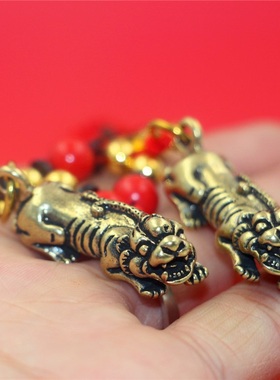 黄铜貔貅汽车钥匙扣小礼品吊坠