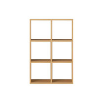 No Inprint Liangpint MUJI combined wood frame suit 3 floors x 2 columns OA white oak wood style