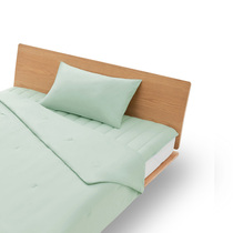 (cool and soft series) MUJI polyester fiber blend thin is covered with two sets of three sets of bedding