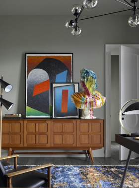 蝶陶家居雕塑摆件 涂色人物大卫人像雕像阿波罗抽象艺术品石膏像