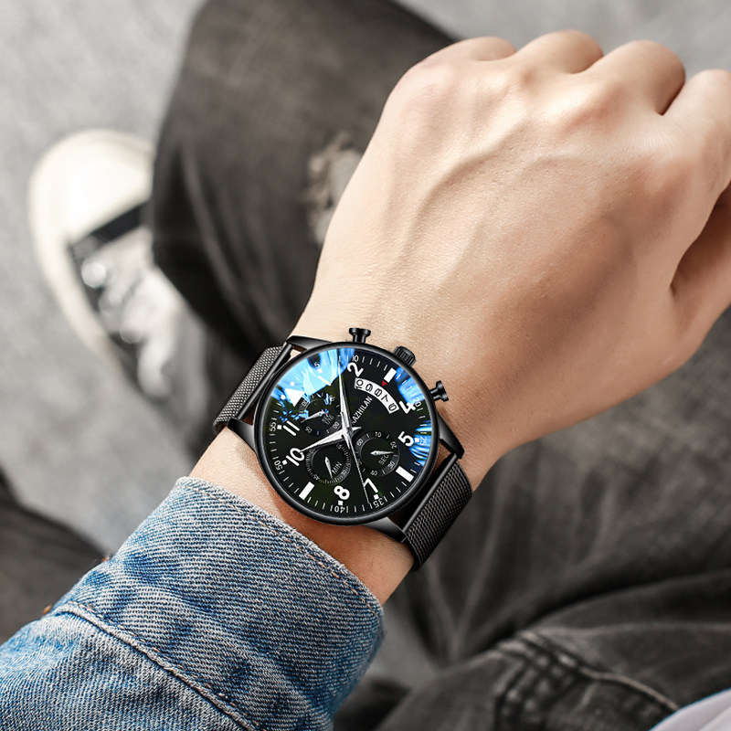 新概念瑞士学生运动潮流防水机械表 dizizid帝兹国产腕表