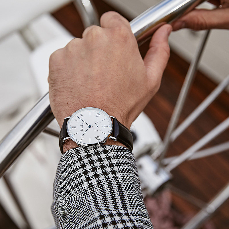 邦顿男士超薄皮带防水学生石英表 bestdon帝瑞国产腕表