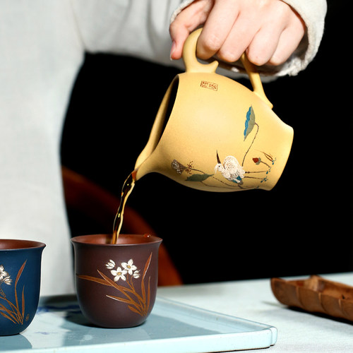 宜兴紫砂公道杯纯手工公杯分茶器装茶器茶漏套装茶具功夫茶海配件 - 图3