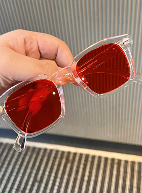 遮阳方形个性男女通用亮色太阳镜