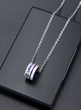 经典LoveOnlyYou锆石钛钢项链