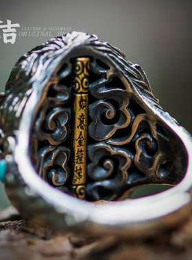 仓吉手工925银孙悟空戒指