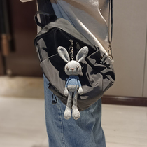 Small Rabbit Pendant Ornament Dorsal Satchel Satchel Doll Paparazzi Cute Male And Female Needle Braided Hook Handmade Finished Product Ugly