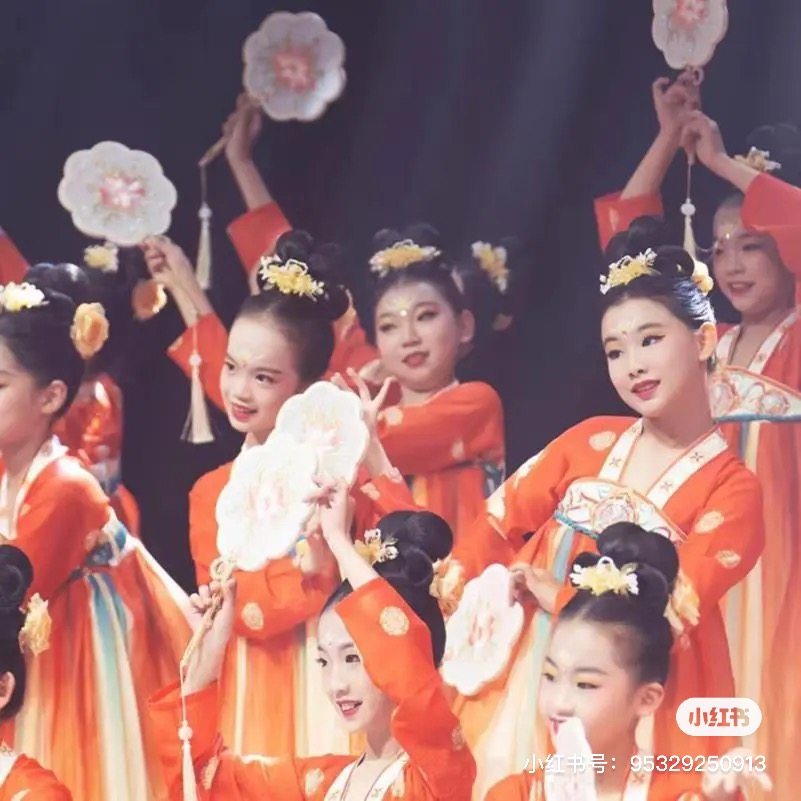 俏扇妆钿儿童古典舞蹈表演女童中国舞古风演出服唐装超仙飘逸襦裙,淘宝优惠券,粉丝福利购,淘宝优惠卷