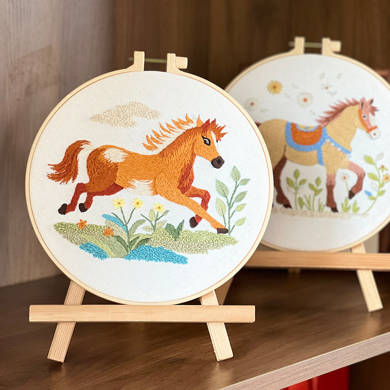 指间非遗鲁绣diy手工刺绣材料包2026马年新款立体布艺绣花品套件,淘宝优惠券,粉丝福利购,淘宝优惠卷