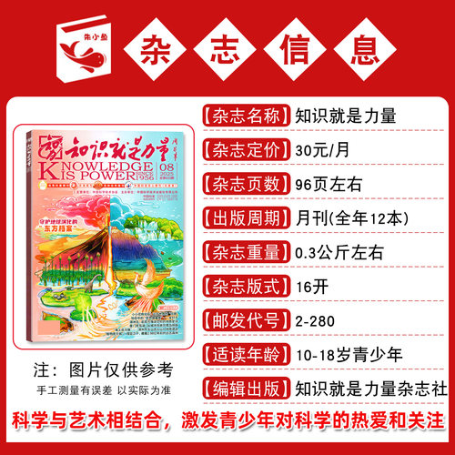 知识就是力量杂志2026年1-7月现货【含全年/半年订阅/2025全年】10-18岁青少年初高中生科学物理科学家乐高探索发现2024年过刊 - 图2